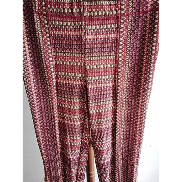 💕NWOT 💕 Women's Free People Flare Pants Size S Pink Combo